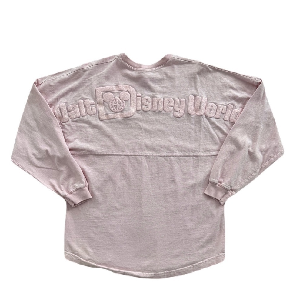 Unisex Walt Disney World Pale Pink Glitter Spirit Jersey Size Small Rare